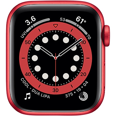 Watch Series 6 (GPS) NO STRAP, Product Red Aluminium, 44mm, B